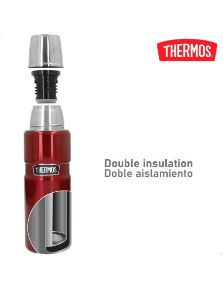 Botella térmica Thermos acero inoxidable 470 rojo