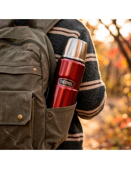Botella térmica Thermos acero inoxidable 470 rojo