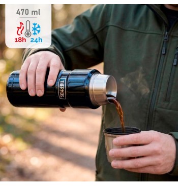 Botella térmica Thermos acero inoxidable 470 azul 2