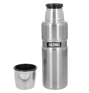 Botella térmica Thermos acero inoxidable 470 plata