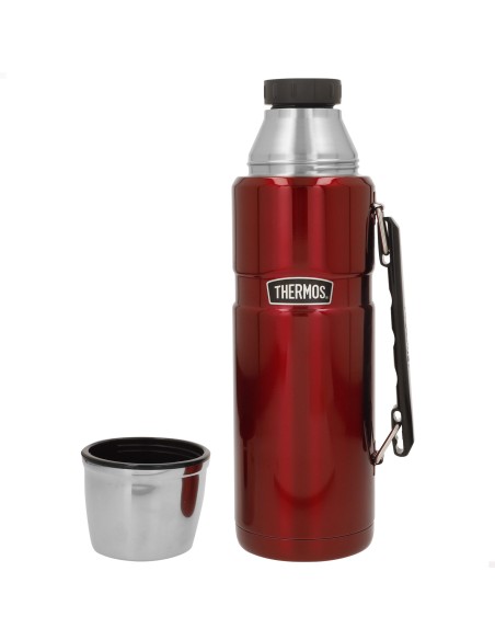 Botella térmica Thermos acero inoxidable 1,2L rojo con asa