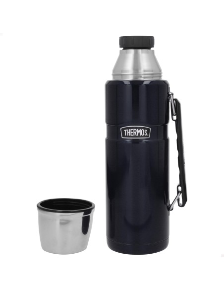 Botella térmica Thermos acero inoxidable 1,2L azul con asa