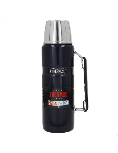 Botella térmica Thermos acero inoxidable 1,2L azul con asa