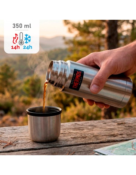 Botella térmica Thermos acero inoxidable 350 ml plata