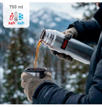 Botella térmica Thermos acero inoxidable 750 ml plata 2