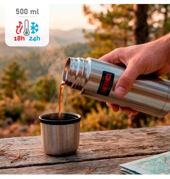 Botella térmica Thermos acero inoxidable 500 ml plata 2