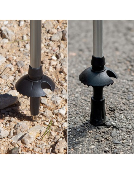 Bastón plegable trekking extensible 107-125 cm ultraligero