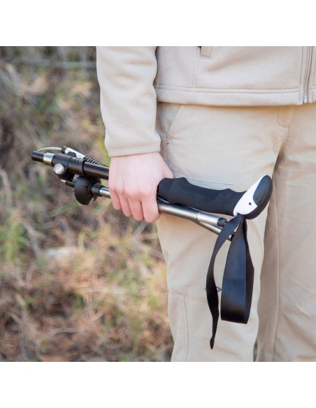 Bastón plegable trekking extensible 107-125 cm ultraligero