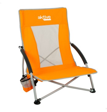 Pack 4 sillas de playa plegables bajas y transpirables... 2