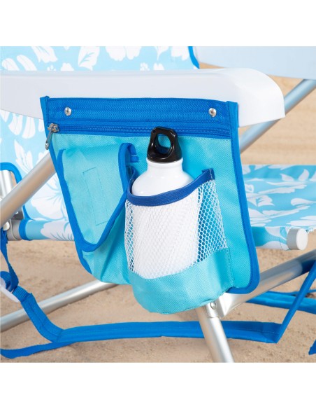 Silla de playa multiposición con reposacabezas 50x54x80 cm Hawaii