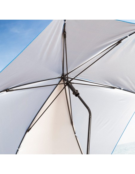 Silla plegable con sombrilla y posavasos 50x49x65 cm