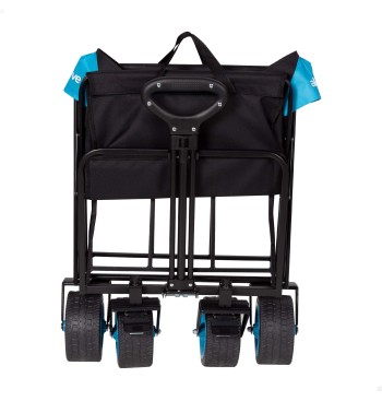 Carro plegable playa ruedas 360 negro 2