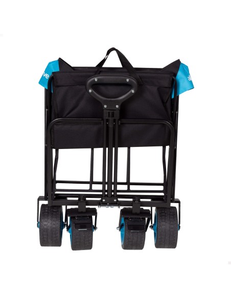 Carro plegable playa ruedas 360 negro