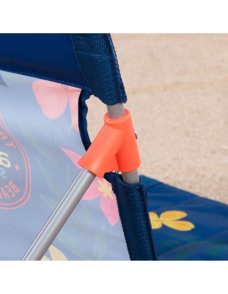 Esterilla playa con respaldo desmontable estampada