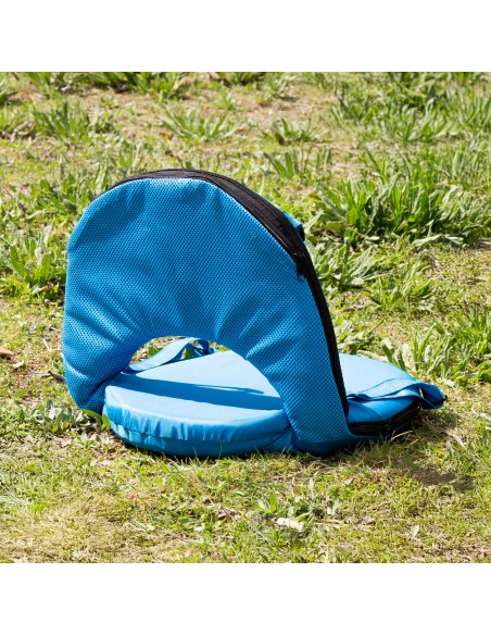 Pack 2 asientos plegables camping 41x40x33 cm con respaldo ajustable