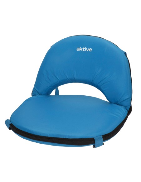 Pack 2 asientos plegables camping 41x40x33 cm con respaldo ajustable