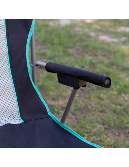 Pack 2 sillas plegables camping deluxe 48x48x102 cm con rejilla