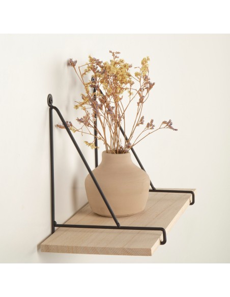 Max Home Pack 2 Estanterías pared colgantes madera 30x14,5x20 cm