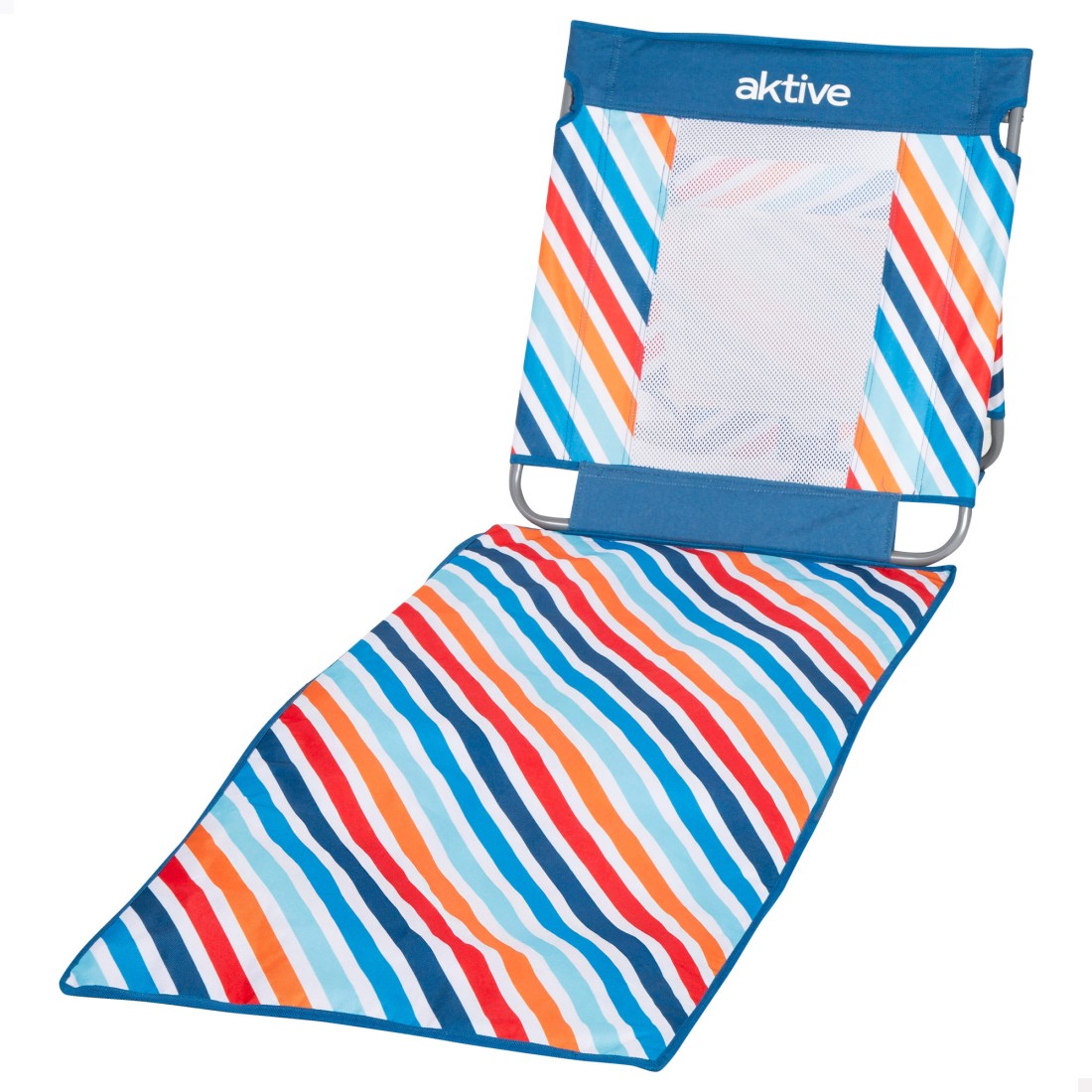 Esterilla playa respaldo reclinable multicolor con nevera