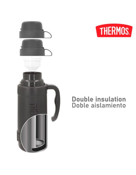 Botella térmica Thermos gris 1L