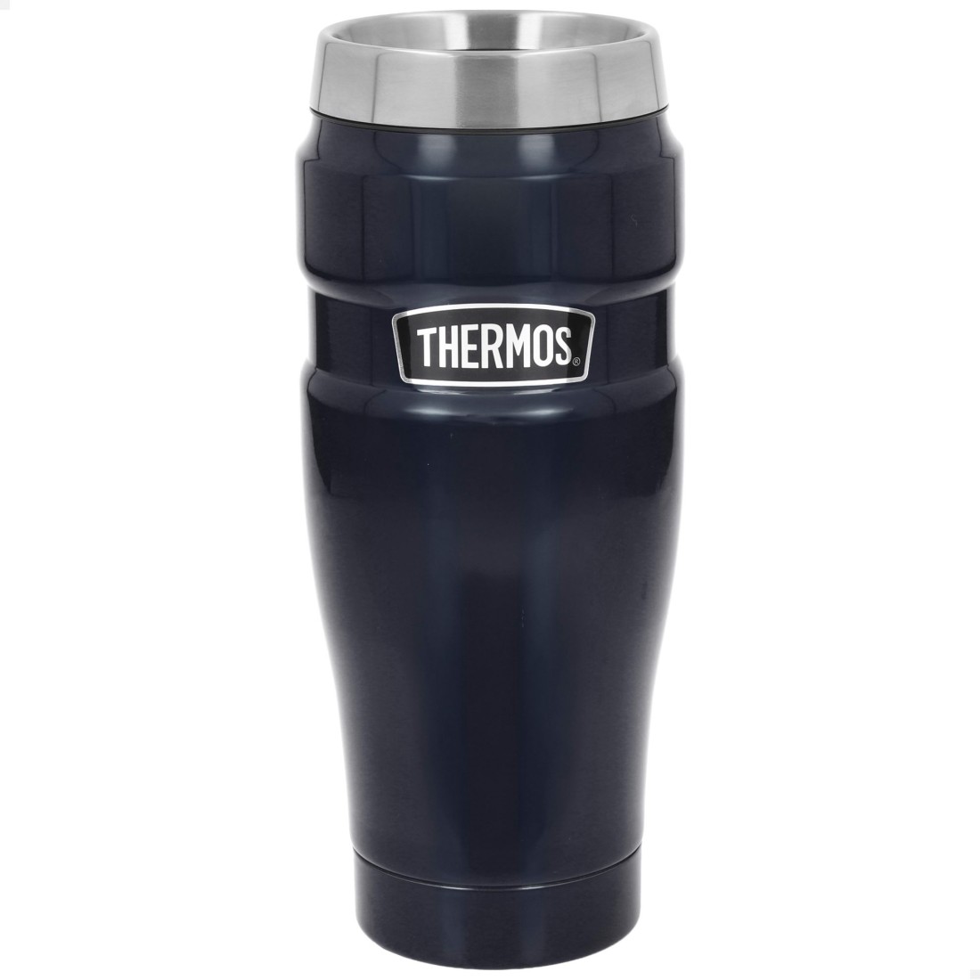 Vaso térmico thermos acero inoxidable 470 ml azul oscuro metalizado