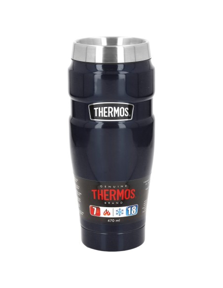 Vaso térmico Thermos acero inoxidable 470 ml azul oscuro metalizado