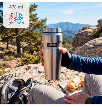 Vaso térmico Thermos acero inoxidable 470 ml plata 2