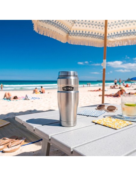 Vaso térmico Thermos acero inoxidable 470 ml plata