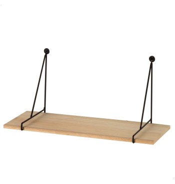 Max Home Pack 2 Estanterías pared colgante madera... 2