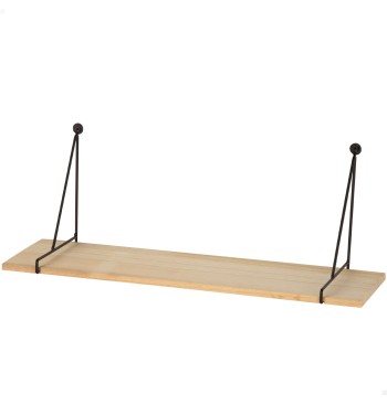 Max Home Pack 2 Estanterías pared colgante madera... 2