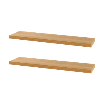 Max Home Pack 2 Estantes pared madera 60x23x4 cm