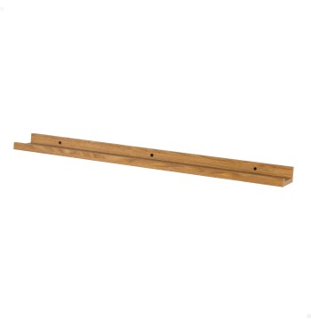 Max Home Pack 2 estantes pared madera con borde 80x10x4 cm 2