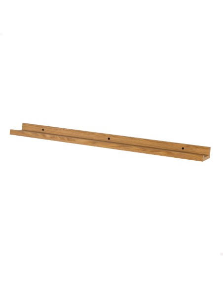 Max Home Pack 2 estantes pared madera con borde 80x10x4 cm