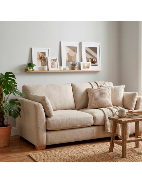 Max Home Pack 2 Estantes pared madera con borde 120x10x4 cm