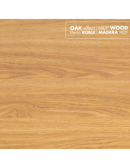 Max Home Pack 2 Estantes pared madera con borde 120x10x4 cm