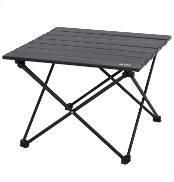 Camping Mesa plegable de camping con antivuelco 43x40x31 cm