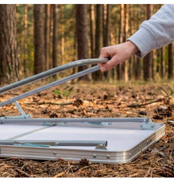 Mesa de camping plegable 80x60x70 cm 2