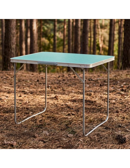 Mesa de camping plegable 80x60x70 cm