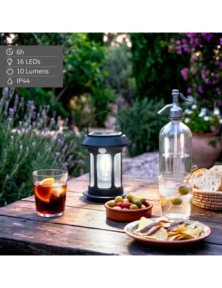 Farol solar LED con sensor de movimiento