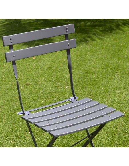 Conjunto de muebles de terraza 60x70 cm gris