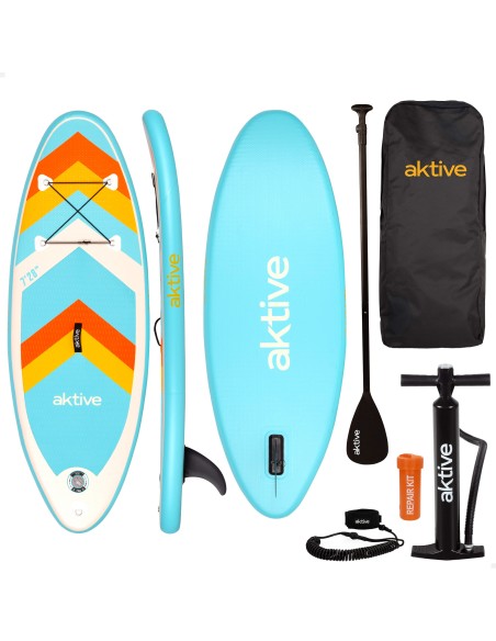 Tabla paddle surf hinchable junior 7.28" con mochila, hinchador y remo
