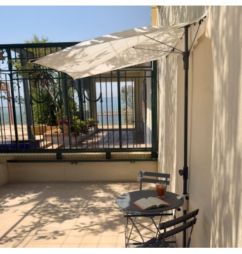 Sombrilla de pared rectangular 160x100 cm 2