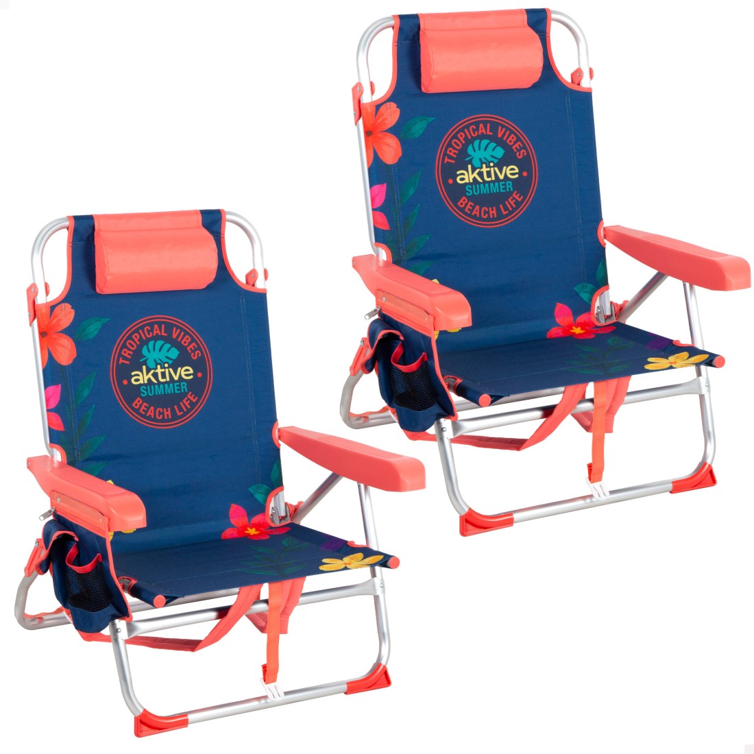 Pack 2 sillas playa media...