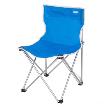 Pack 2 sillas camping alto fijas 43x43x71 cm azul 2