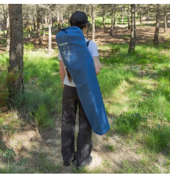 Silla camping multiposición 54x80x103 cm azul 2