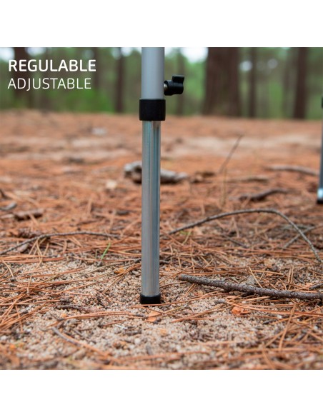 Mesa camping plegable altura regulable