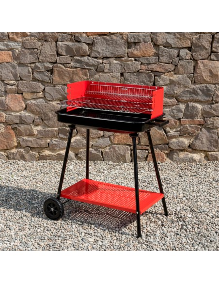 Barbacoa carbón portátil para 4 niveles