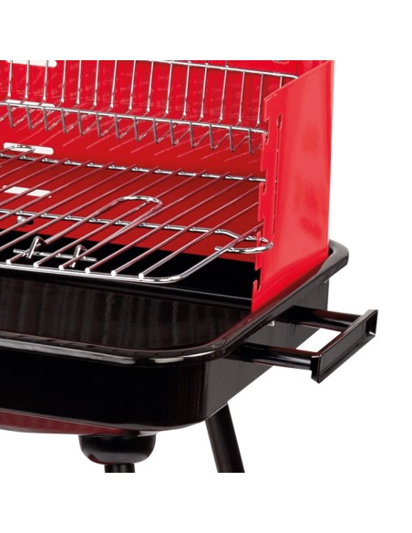Barbacoa carbón portátil para 4 niveles
