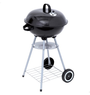 Barbacoa carbón portátil con dos parrillas