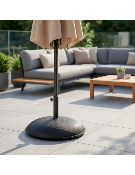 Soporte parasol cemento circular Ø35/48 mm